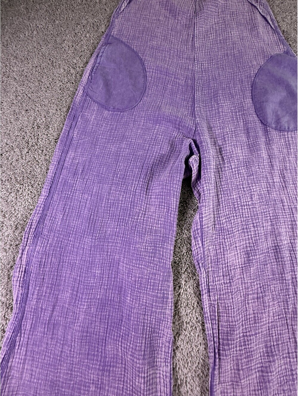 NWOT Zenana Jumpsuit Cotton Purple Size Medium Cropped - Picture 5 of 10